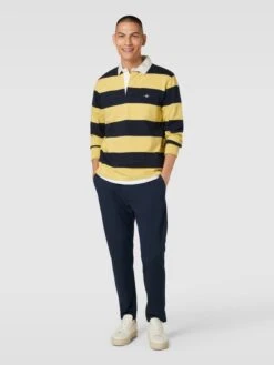 Gant Sweatshirt Mit Streifenmuster Modell 'SHIELD' - Gelb
