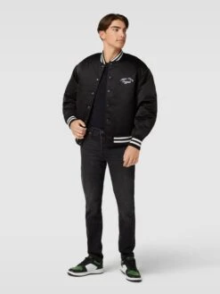 Jack & Jones Tapered Fit Jeans Im 5-Pocket-Design - Schwarz