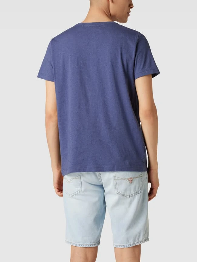 Gant T-Shirt Mit Label-Stitching - Dunkelblau Meliert 5 Gant T-Shirt Mit Label-Stitching - Dunkelblau Meliert – Bild 5
