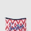 MC2 Saint Barth Kulturtasche Mit Allover-Muster Modell 'ALINE SPONGE' - Rot
