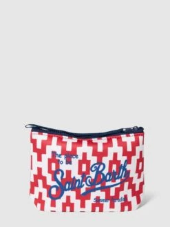 MC2 Saint Barth Kulturtasche Mit Allover-Muster Modell 'ALINE SPONGE' - Rot