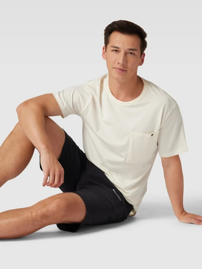 Marc O'Polo Sweatshorts Mit Label-Detail Modell 'terry' - Schwarz 3 Marc O'Polo Sweatshorts Mit Label-Detail Modell 'terry' - Schwarz – Bild 3