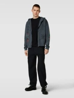 Ed Hardy Cargohose Mit Label-Stitching - Schwarz