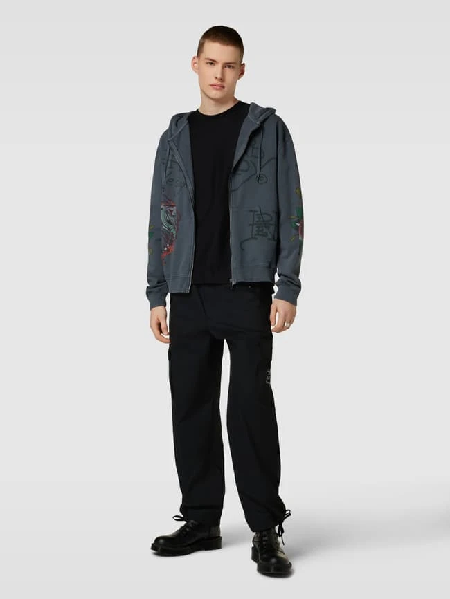 Ed Hardy Cargohose Mit Label-Stitching - Schwarz 1 Ed Hardy Cargohose Mit Label-Stitching - Schwarz