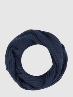 Esprit Loop-Schal Mit Rippenstruktur - Marineblau