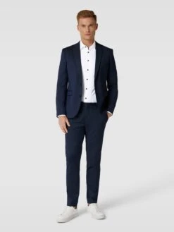 Jake*s Regular Fit Business-Hemd Aus Baumwolle - Weiß