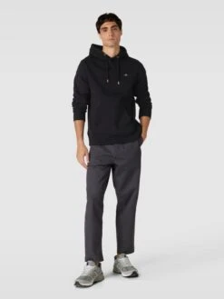 Gant Hoodie Mit Label-Stitching Modell 'SHIELD' - Schwarz