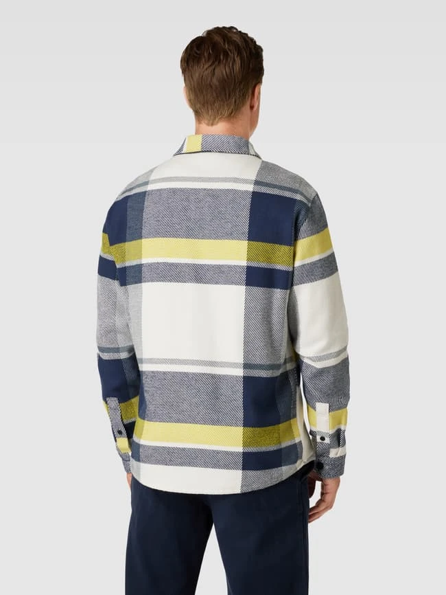 JAKE*S STUDIO MEN Hemdjacke Mit Tartan-Karo - Marineblau 5 JAKE*S STUDIO MEN Hemdjacke Mit Tartan-Karo - Marineblau – Bild 5