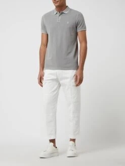 Marc O'Polo Poloshirt Aus Baumwolle - Hellgrau