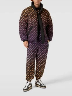 BOSS Steppjacke Mit Label-Details Modell 'Chaby' - BOSS X Khaby 2.0 - Dunkel Orange