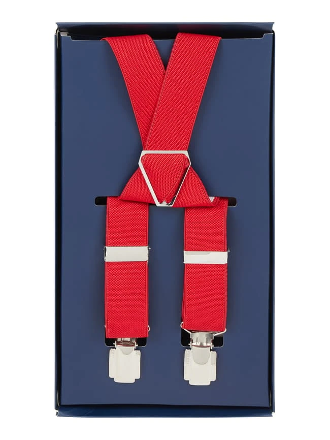 Willen Hosenträger In X-Form - Dunkelrot 3 Willen Hosenträger In X-Form - Dunkelrot – Bild 3