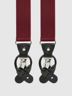 Willen Hosenträger In Y-Form - Bordeaux Rot