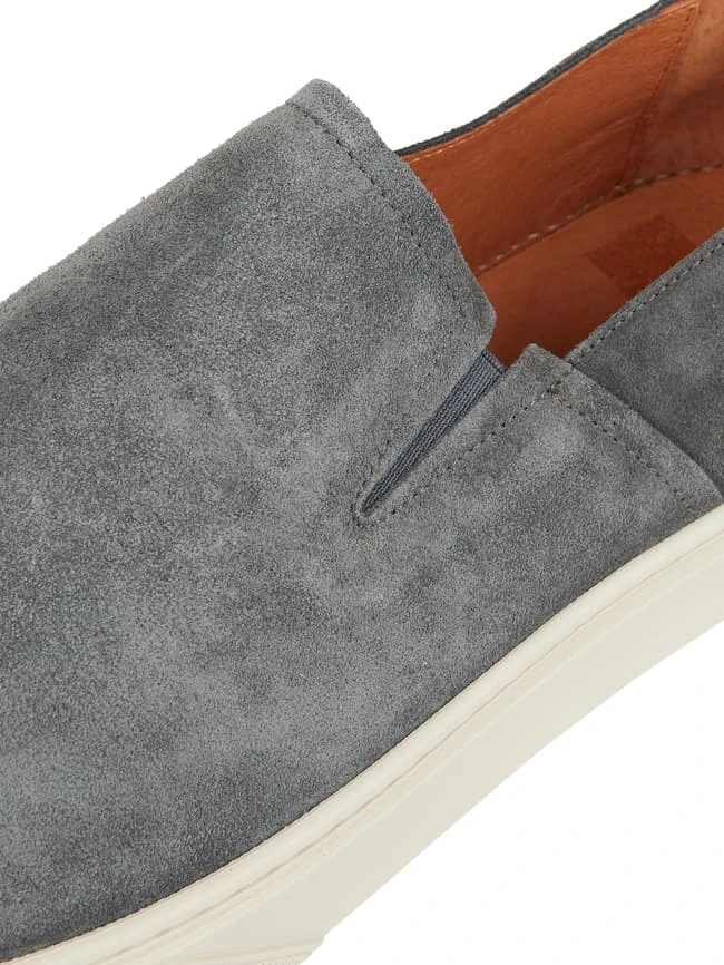 Cinque Slip-on-Sneaker Aus Veloursleder Modell 'Cisandro' - Dunkelgrau 2 Cinque Slip-on-Sneaker Aus Veloursleder Modell 'Cisandro' - Dunkelgrau – Bild 2