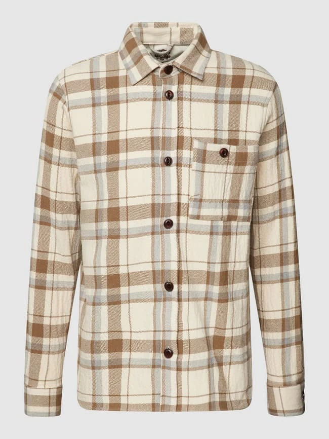 MOS MOSH Overshirt Mit Glencheck-Muster Modell 'David' - Ecru 2 MOS MOSH Overshirt Mit Glencheck-Muster Modell 'David' - Ecru – Bild 2
