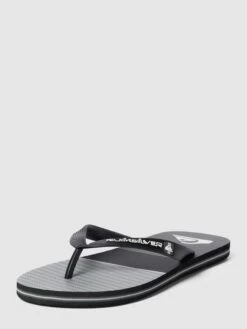 Quiksilver Zehentrenner Mit Allover-Muster Modell 'MOLOKAI' - Mittelgrau