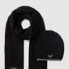Emporio Armani Mütze Und Schal Im Set - Schwarz