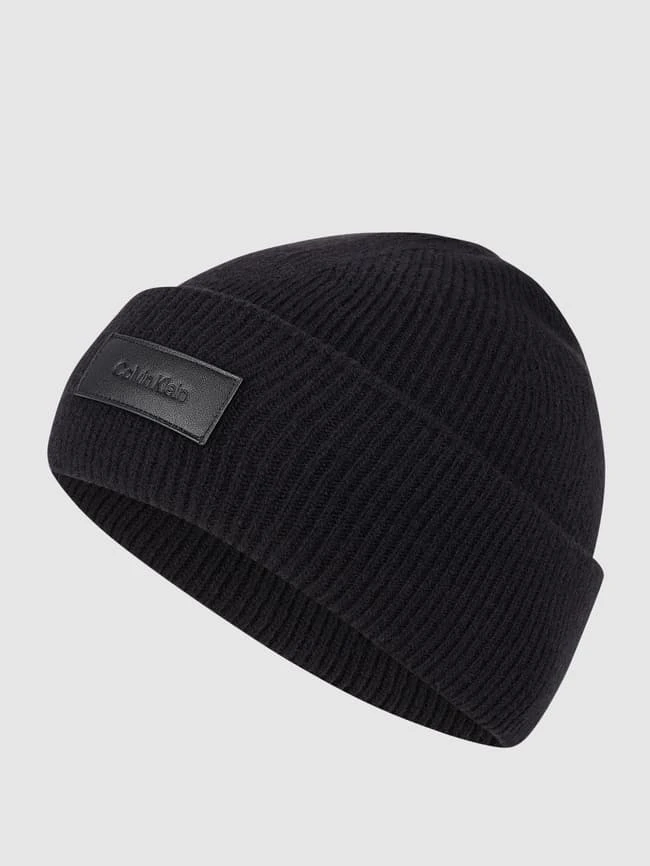 CK Calvin Klein Mütze Mit Logo - Schwarz 1 CK Calvin Klein Mütze Mit Logo - Schwarz
