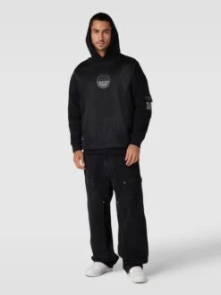 BALR. Hoodie Mit Label-Print Modell 'Joey' - Schwarz