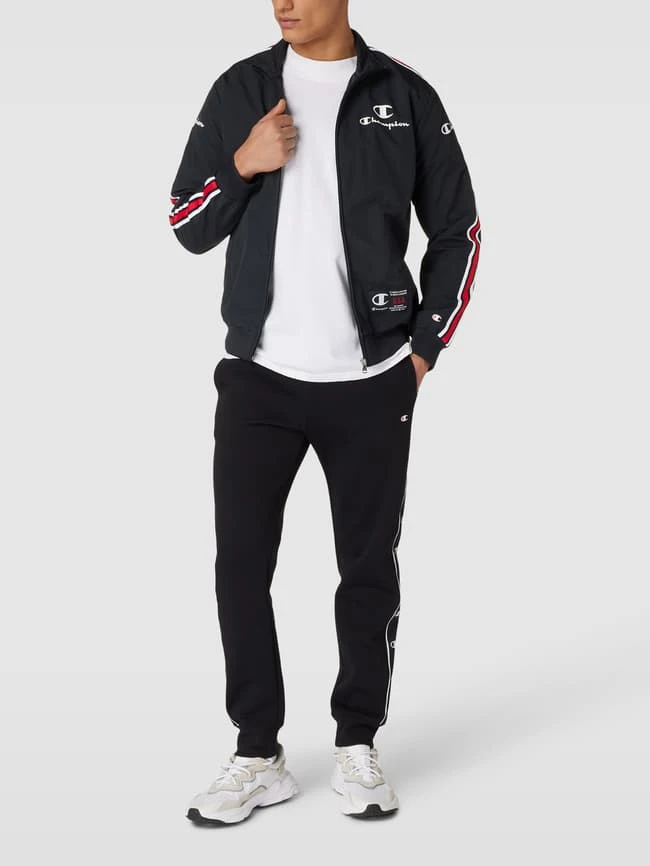 CHAMPION Sweatjacke Mit Label-Details - Schwarz 1 CHAMPION Sweatjacke Mit Label-Details - Schwarz