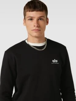 Alpha Industries Sweatshirt Mit Label-Print Modell 'BASIC' - Schwarz -Herrenbekleidung Angebote 9p53ae226153cjia8sq4kgi3ah348kqm6sslalad6p250ihmada50jhn890j8jqb9p0kqh2e6oskii2f9d3mcob2cgrm4pb169h3ac9kcgs3io9o6op3gcpgc5im4or36cs3eco