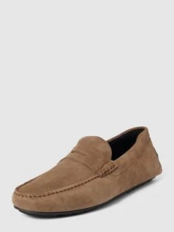 BOSS Mokassins Mit Label-Details Modell 'Noel' - Beige