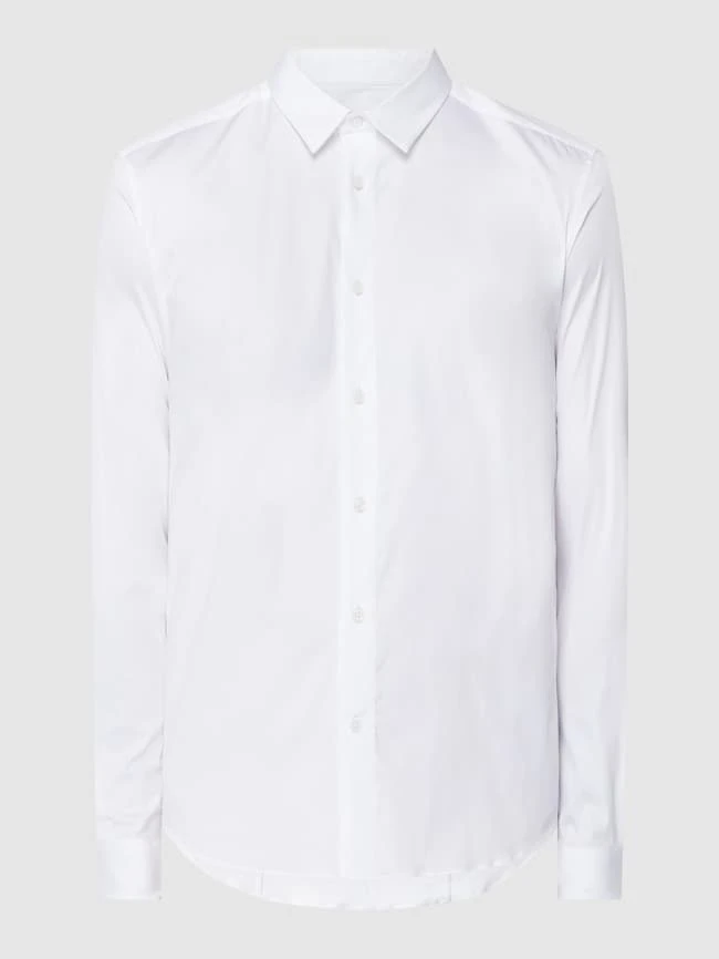 MOS MOSH Slim Fit Business-Hemd Mit Stretch-Anteil Modell 'Manny' - Weiß 2 MOS MOSH Slim Fit Business-Hemd Mit Stretch-Anteil Modell 'Manny' - Weiß – Bild 2