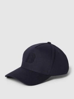 Baldessarini Basecap Mit Label-Stitching Modell 'Eddison' - Blau