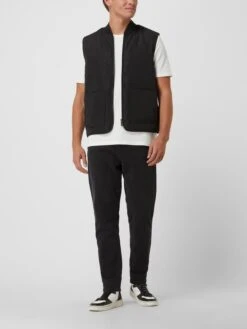 CK Calvin Klein Weste Mit Stehkragen - Schwarz