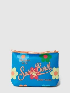 MC2 Saint Barth Kulturtasche Mit Allover-Muster Modell 'ALINE SPONGE' - Blau