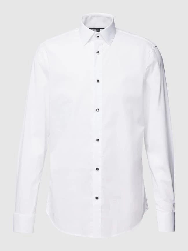 Jake*s Slim Fit Business-Hemd Mit Umschlagmanschetten - Weiß 2 Jake*s Slim Fit Business-Hemd Mit Umschlagmanschetten - Weiß – Bild 2