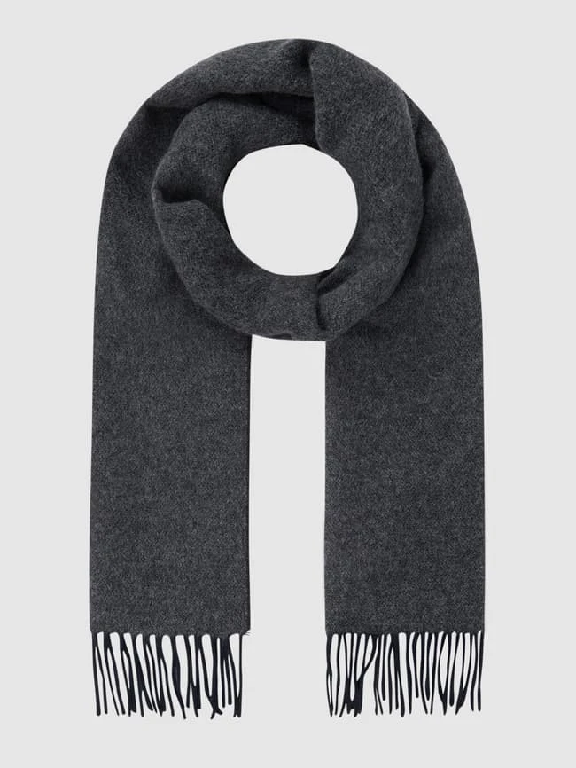 Eton Schal Aus Wolle - Schwarz 1 Eton Schal Aus Wolle - Schwarz