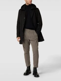 JOOP! Collection Mantel Mit Kapuze Modell 'Jannicks' - Schwarz