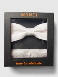 Monti Fliege Mit Allover-Muster - Ecru