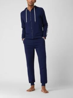 Moschino Swim + Underwear Sweathose Mit Logo-Bund - Marineblau