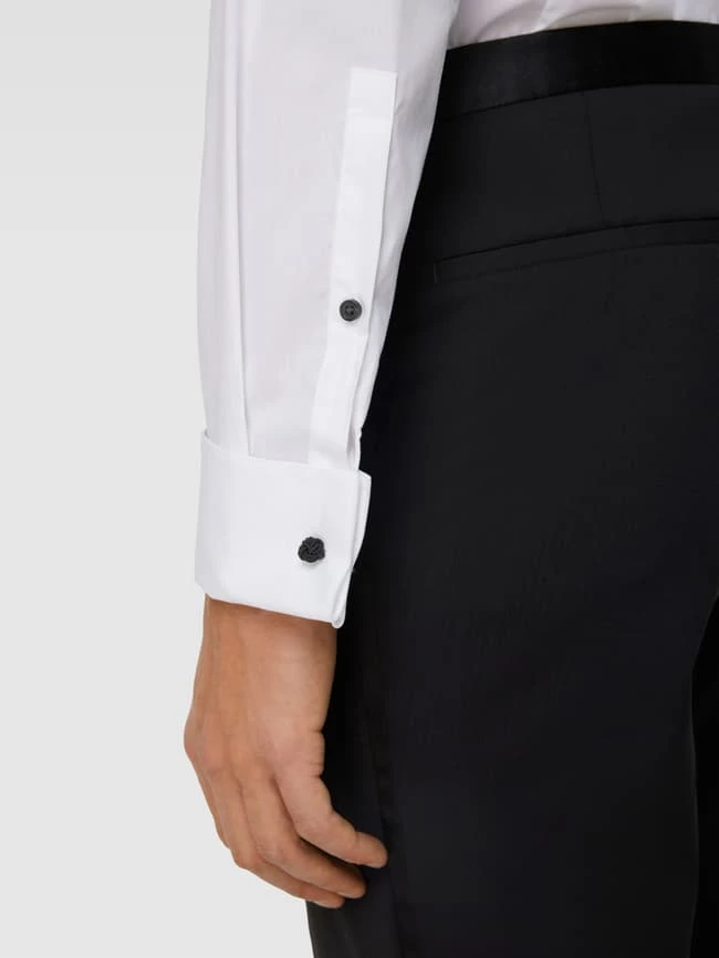 Jake*s Slim Fit Business-Hemd Mit Umschlagmanschetten - Weiß 3 Jake*s Slim Fit Business-Hemd Mit Umschlagmanschetten - Weiß – Bild 3