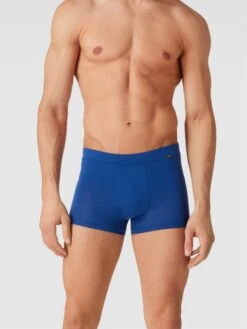 Hanro Trunks Mit Label-Detail Modell 'Natural' - Marineblau