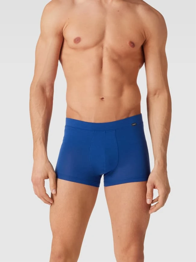 Hanro Trunks Mit Label-Detail Modell 'Natural' - Marineblau 1 Hanro Trunks Mit Label-Detail Modell 'Natural' - Marineblau