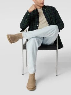 Cinque Chelsea Boots Mit Zier-Stitchings Modell 'MARCO' - Beige