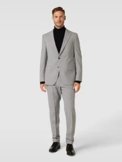 Pierre Cardin Sakko Mit Brusttasche Modell 'Grant' - Hellgrau