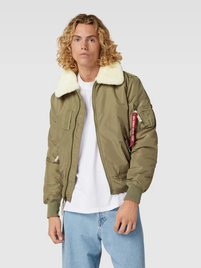 Alpha Industries Bomberjacke Mit Umlegekragen Modell 'INJECTOR' - Khaki 4 Alpha Industries Bomberjacke Mit Umlegekragen Modell 'INJECTOR' - Khaki – Bild 4