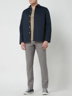 Tiger Of Sweden Sakko Aus Baumwolle Modell 'Siskin' - Dunkelblau