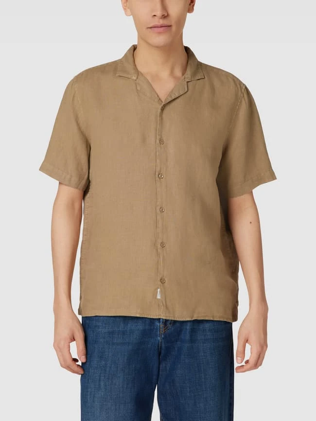 MCNEAL Freizeithemd Aus Leinen - Haselnuss Braun 4 MCNEAL Freizeithemd Aus Leinen - Haselnuss Braun – Bild 4