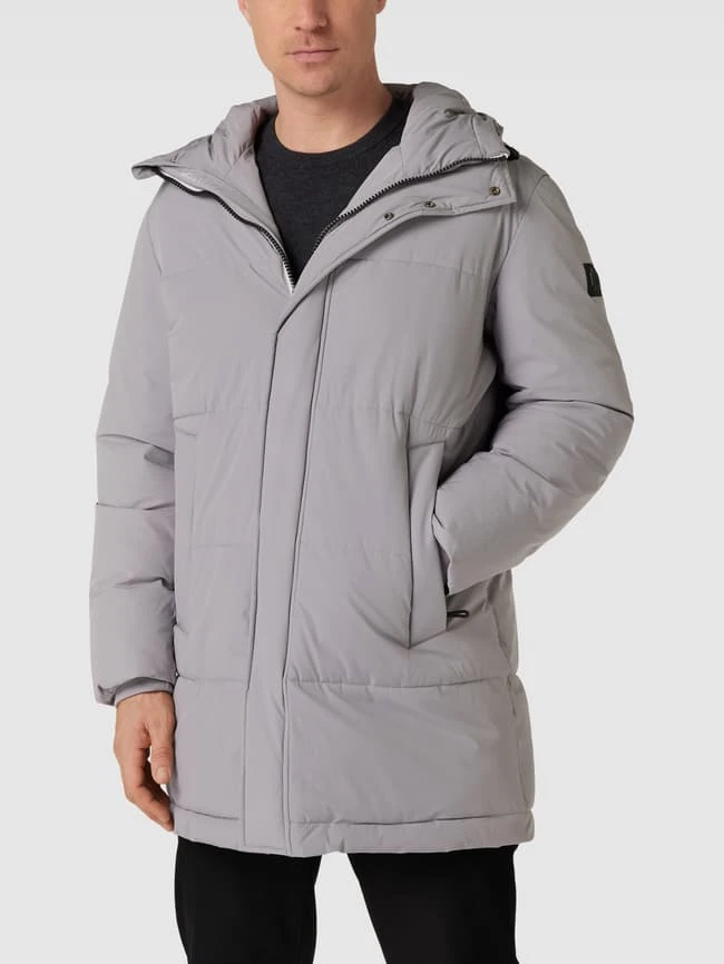 Strellson Steppmantel Mit Label-Patch - Hellgrau 4 Strellson Steppmantel Mit Label-Patch - Hellgrau – Bild 4