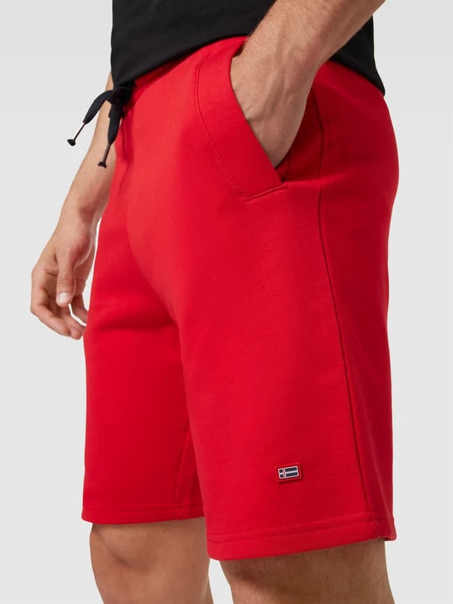 Christian Berg Men Sweatshorts Aus Baumwolle Mit Label-Detail - Rot 3 Christian Berg Men Sweatshorts Aus Baumwolle Mit Label-Detail - Rot – Bild 3
