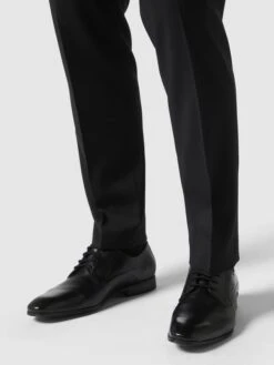 Bugatti Derby Aus Leder Modell 'Mattia' - Schwarz