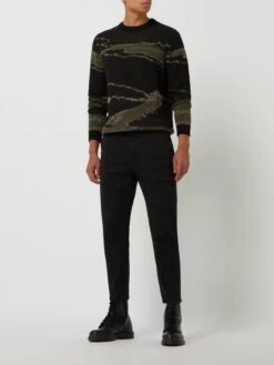 YOUNG POETS SOCIETY Cargohose Aus Twill Modell 'Aris' - Schwarz