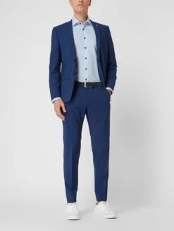 Roy Robson Extra Slim Fit Anzug Mit Schurwoll-Anteil - Blau