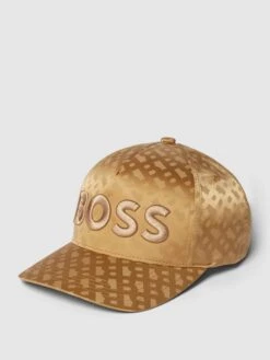 BOSS Cap Mit Label-Stitching Modell 'Sevile' - Beige
