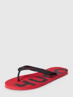 HUGO Zehentrenner Mit Logo-Print Modell 'Arvel' - Rot