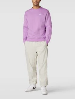 Nike Oversized Sweatshirt Mit Label-Detail - Lila